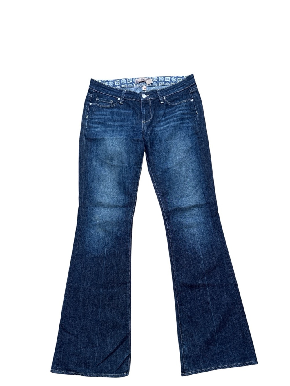 Paige Premium Denim Laurel Canyon Dark Wash Jeans Bootcut Flare 30